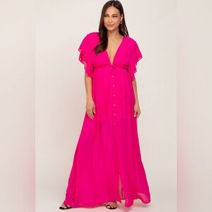 Pinkblush flowy maxi dress nwot